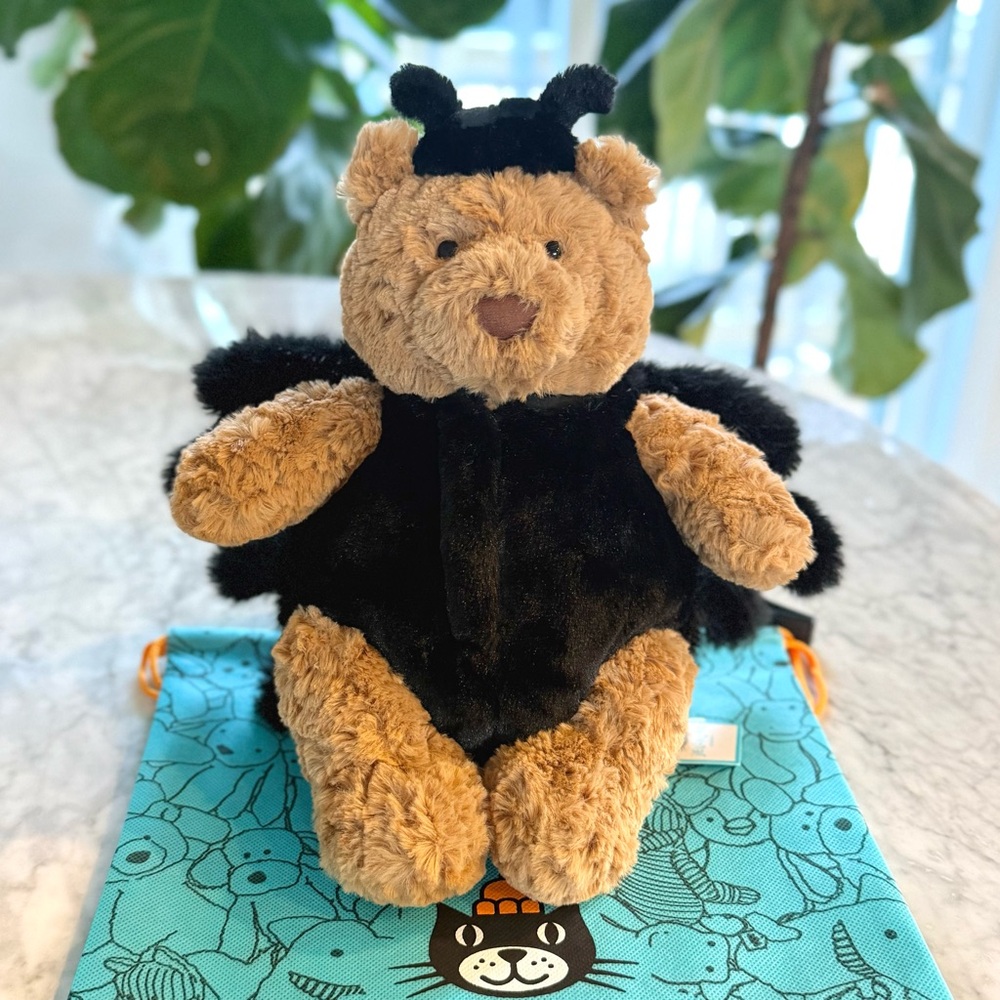 Jellycat Bartholomew Bear Spider NWT Authentic